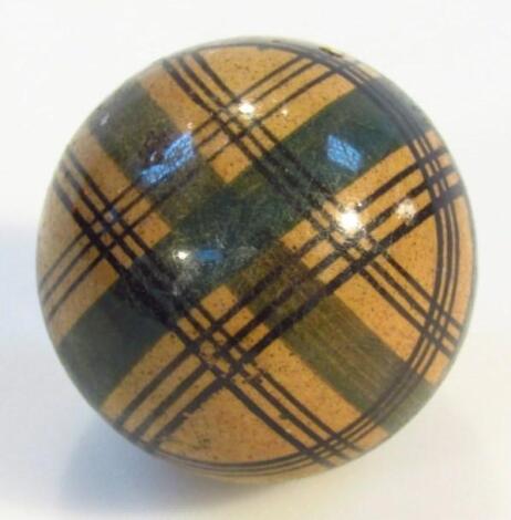 A 19thC earthenware orb