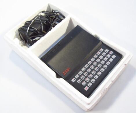 A Sinclair ZX81 personal computer