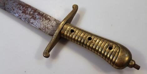 A late 19thC cleaver or short sword