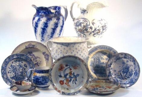 Various early 19thC and later pottery and porcelain