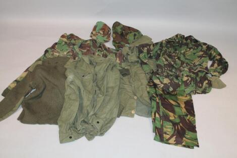 Various 20thC army camouflage and army related clothing