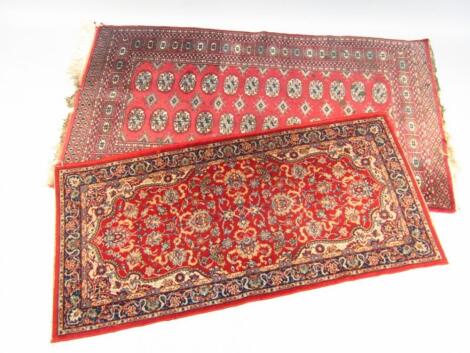 Various 20thC machine woven Persian style rugs