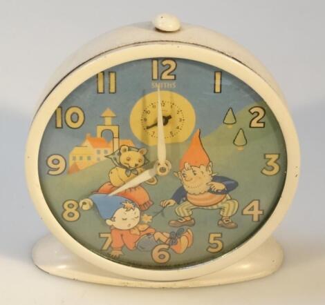 A mid-20thC Smiths Noddy articulated alarm clock