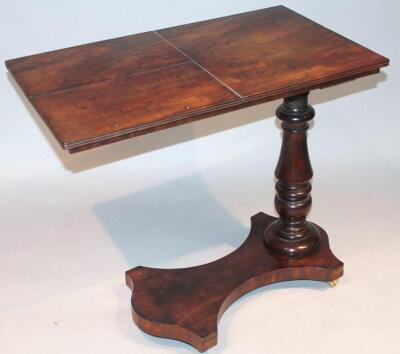 A principally early 19thC mahogany reading table - 2