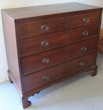 A George III oak chest