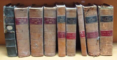 Various 1920's leather bound law books