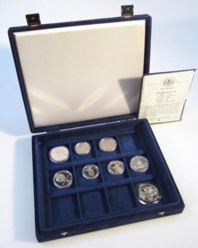 Various Russian coins Of the World series proof silver coins