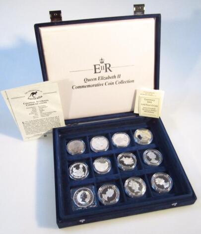 Various Royal commemorative proof silver cased coins