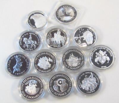 Various Royal commemorative proof silver cased coins - 2