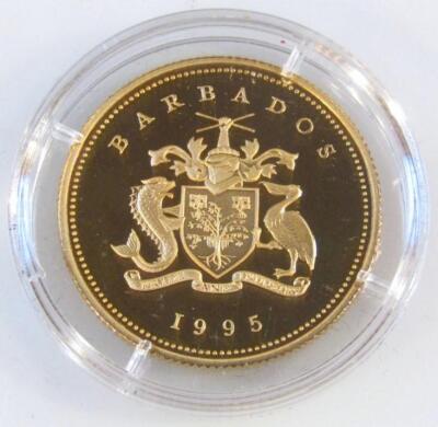 A cased gold Barbados 1995 - 2