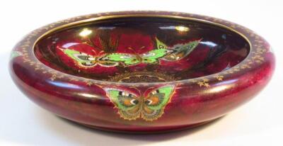 A mid 20thC Devon Sylvan Lustriane Fieldings bowl