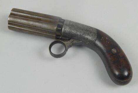 An early 19thC Cooper's patent pepper box or pepper pot revolver