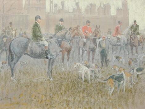 Leigh Parry (b.1919). The last meet of the Burghley