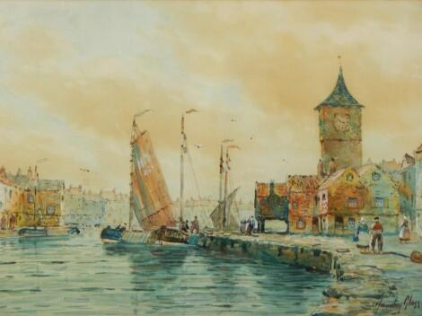 John Hamilton Glass (1820-1885). Harbour scenes