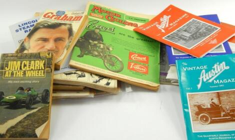 Automotive ephemera. A mixed lot including vintage Austin Magazines