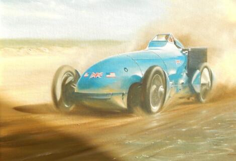 John Pittaway. Malcolm Campbell's Bluebird Daytona Beach 1928