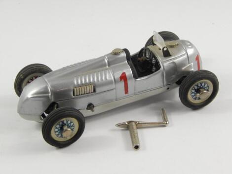 Modern Shuco Studio II Auto Union clockwork model car.