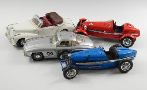 Burago models of a Bugatti