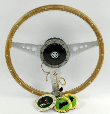 A Moto-Lita vintage steering wheel