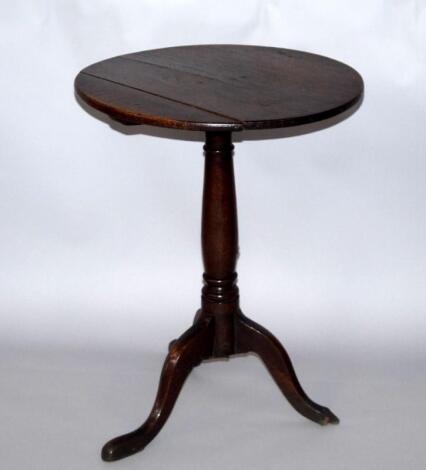 A George III oak occasional table