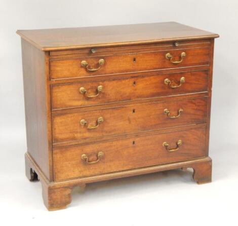 A George III mahogany chest of drawers