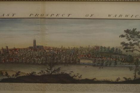 The South East Prospect of Warwick. Engraving by Samuel & Nathaniel Buck