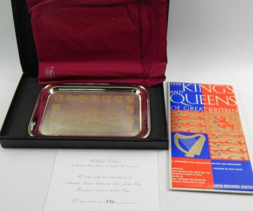 A Queen Elizabeth II Silver Jubilee tray