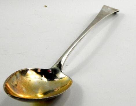 A George III silver basting spoon