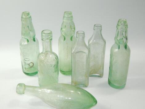 A quantity of glass bottles