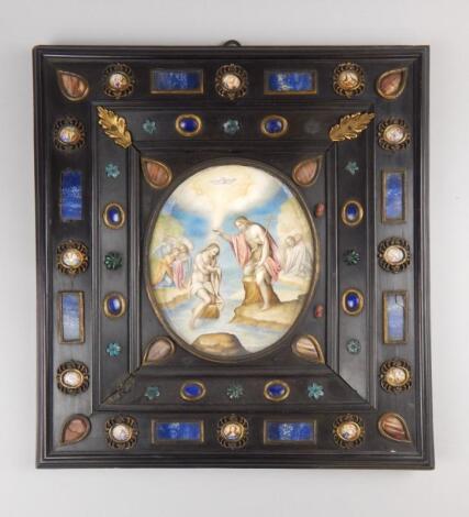 A 19thC Italian ebonised frame