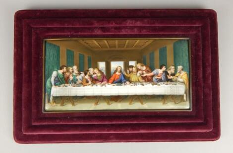 A late 19th/early 20thC German porcelain plaque