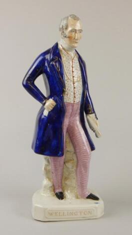 A Victorian Staffordshire figure of The Duke of Wellington