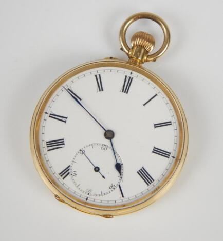 An 18ct gold pocket watch