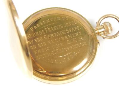 An 18ct gold pocket watch - 3