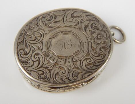 A Victorian silver vinaigrette