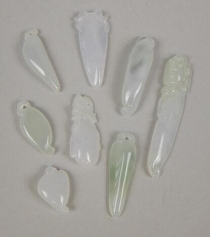 Various small jade and other carvings