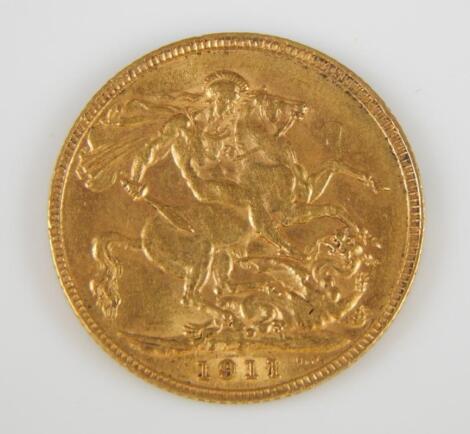 A George V full gold sovereign