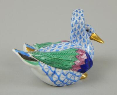 A Herend Hungary figure of two ducks - 2