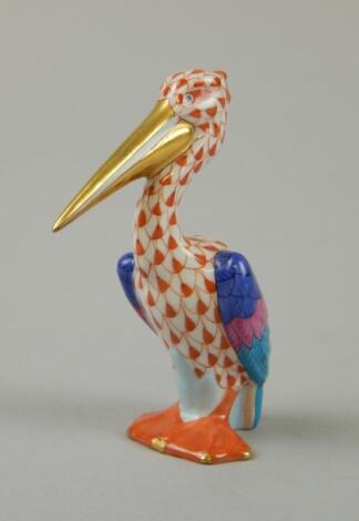 A Herend Hungary figure of a pelican