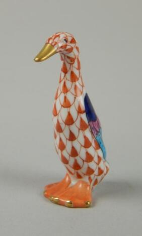 A Herend Hungary figure of a duck