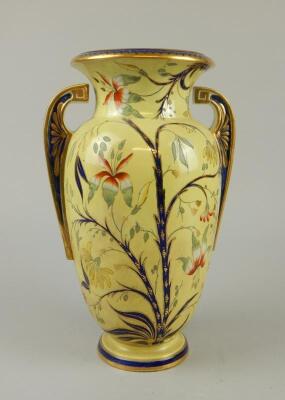 A late 19thC aesthetic style pottery vase - 4