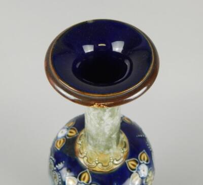 A late 19thC Doulton Lambeth stoneware vase - 2