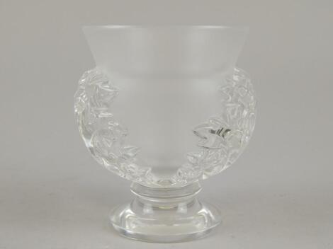 A 20thC Lalique glass vase