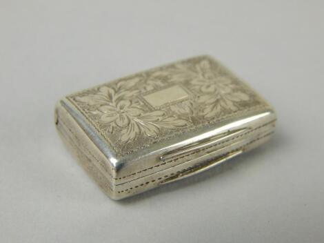 A Victorian silver vinaigrette