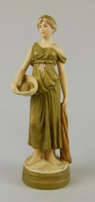 A mid 20thC Royal Dux figure of a lady