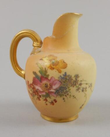 An early 20thC Royal Worcester blush ivory jug