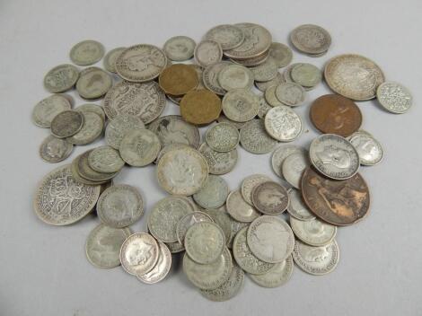 A quantity of British domestic silver coinage