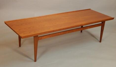 A G plan type large teak rectangular coffee table