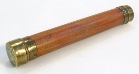 A 18thC polished rosewood case