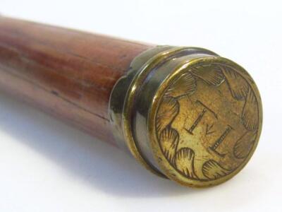 A 18thC polished rosewood case - 3